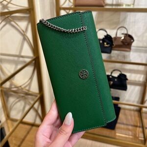 Tory Burch Robinson chain wallet crossbody